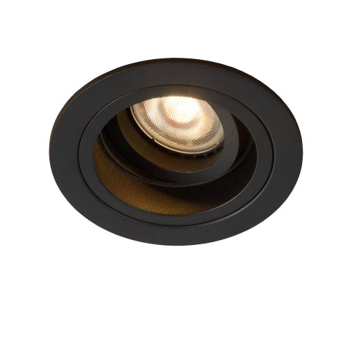 LUCIDE EMBED Downlight Round GU10 Black, bodové svítidlo, bodovka - obrázek