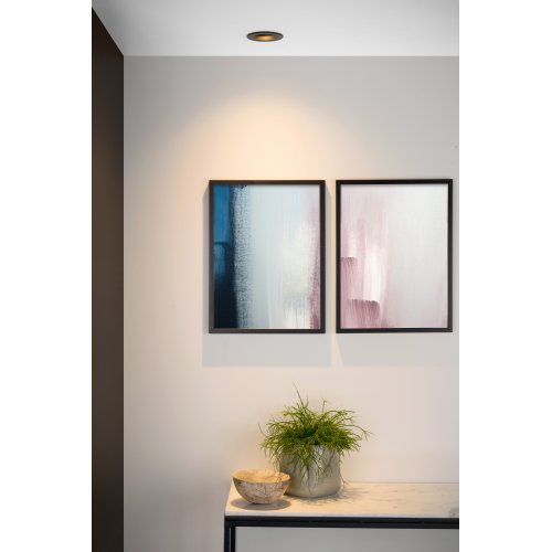 LUCIDE EMBED Downlight Round GU10 Black, bodové svítidlo, bodovka - obrázek