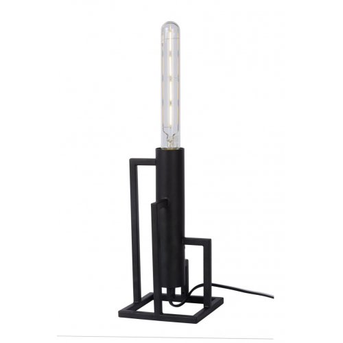 LUCIDE ZILDA Table Lamp E27/40W L12 W12 H25cm Black, stolní lampa - obrázek