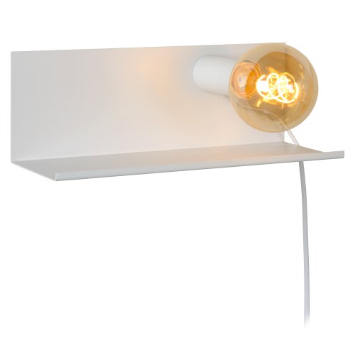 LUCIDE SEBO Wall Light E27/40W L35 W12 H12cm White, nástěnné svítidlo - obrázek