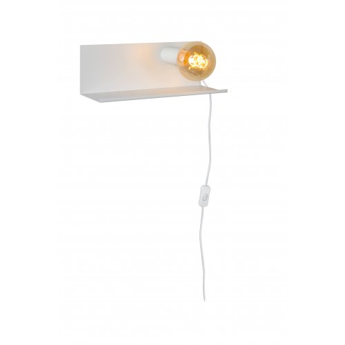 LUCIDE SEBO Wall Light E27/40W L35 W12 H12cm White, nástěnné svítidlo - obrázek