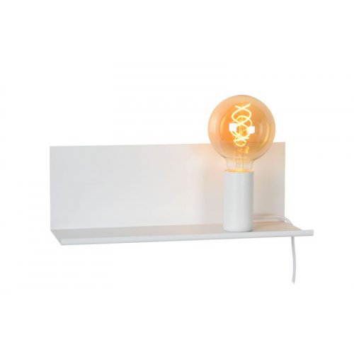 LUCIDE SEBO Wall Light E27/40W L35 W12 H12cm White, nástěnné svítidlo