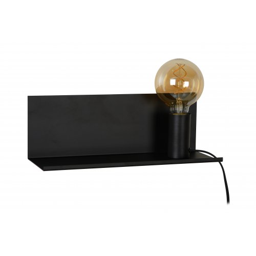 LUCIDE SEBO Wall Light E27/40W L35 W12 H12cm Black, nástěnné svítidlo - obrázek