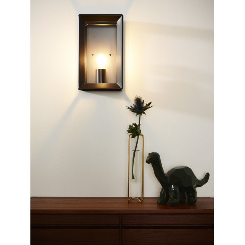 LUCIDE THOR Wall Light E27 L18 W51 H30cm Iron Grey, nástěnné svítidlo - obrázek