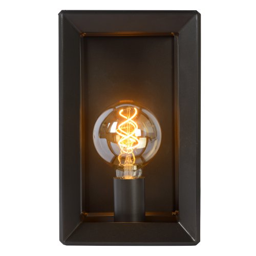 LUCIDE THOR Wall Light E27 L18 W51 H30cm Iron Grey, nástěnné svítidlo - obrázek