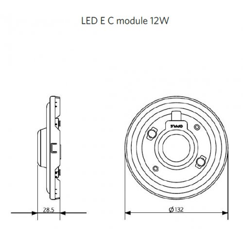 OPPLE LED světelný zdroj 140066573 LED E C module 12W 2700K Clio CT