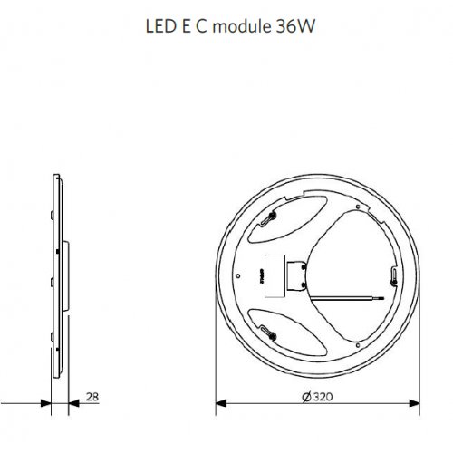 OPPLE LED světelný zdroj 140066206 LED E C module 36W DIM 2700K Clio CT