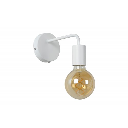 LUCIDE SCOTT Wall Light E27 L20 H12cm White, nástěnné svítidlo - obrázek