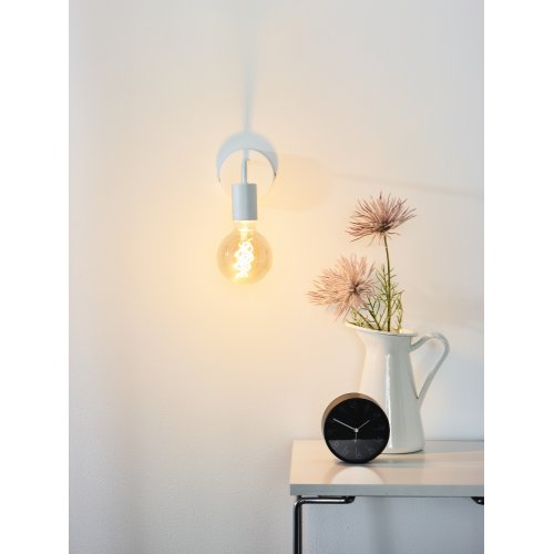 LUCIDE SCOTT Wall Light E27 L20 H12cm White, nástěnné svítidlo - obrázek