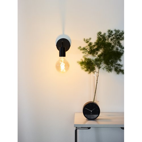 LUCIDE SCOTT Wall Light E27 L20 H12cm Black, nástěnné svítidlo - obrázek