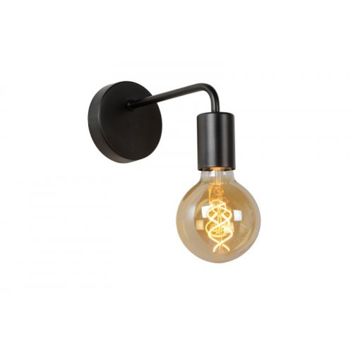 LUCIDE SCOTT Wall Light E27 L20 H12cm Black, nástěnné svítidlo