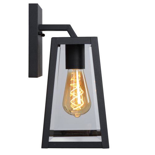 LUCIDE MATSLOT Wall Light IP23 E27 H31cm Black, nástěnné svítidlo - obrázek