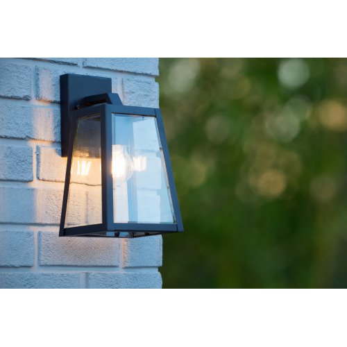 LUCIDE MATSLOT Wall Light IP23 E27 H31cm Black, nástěnné svítidlo - obrázek