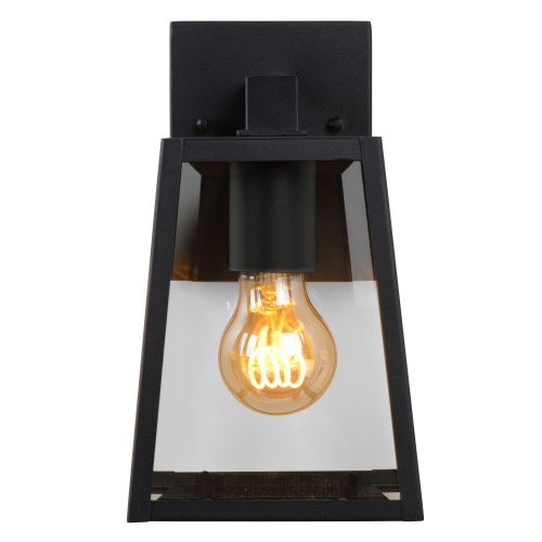 LUCIDE MATSLOT Wall Light IP23 E27 H25cm Black, nástěnné svítidlo - obrázek