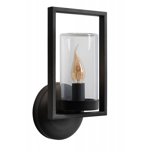 LUCIDE NISPEN Wall Light IP44 E14 H33cm Black, nástěnné svítidlo - obrázek