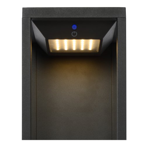 LUCIDE TENSO SOLAR Wall Light Outdoor IP54 Black, venkovní svítidlo - obrázek