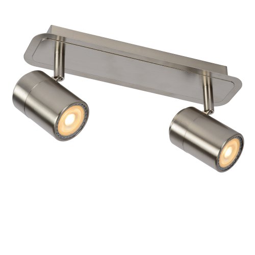 LUCIDE LENNERT Spot 2xGU10/5W Satin Chrome, bodové svítidlo, bodovka - obrázek