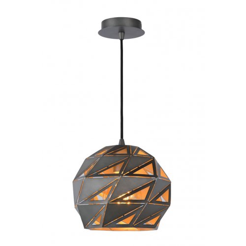 LUCIDE MALUNGA Pendant E27 25cm Grey, závěsné svítidlo, lustr - obrázek