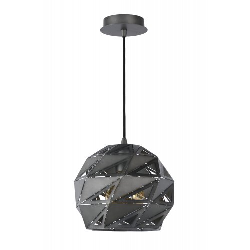 LUCIDE MALUNGA Pendant E27 25cm Grey, závěsné svítidlo, lustr - obrázek