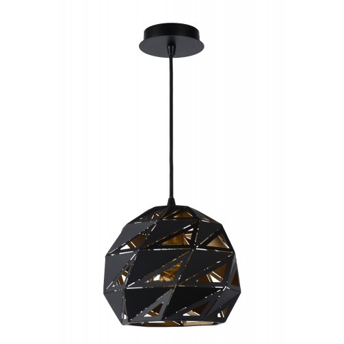 LUCIDE MALUNGA Pendant E27 25cm Black/Gold, závěsné svítidlo, lustr - obrázek