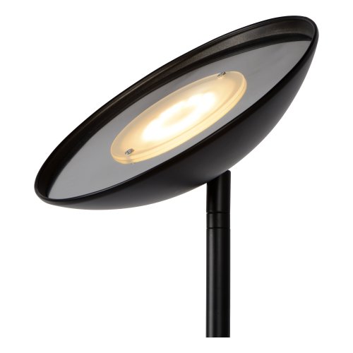 LUCIDE ZENITH LED Floor Lamp 20W + 4W Black, stojací lampa - obrázek