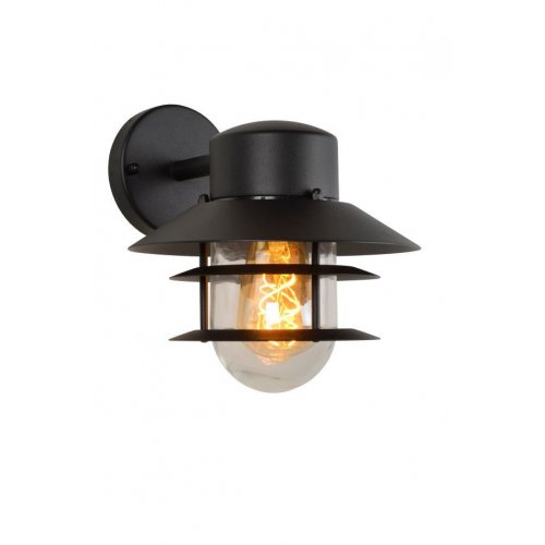 LUCIDE ZICO Wall light IP44 1x E27 Black, venkovní svítidlo - obrázek