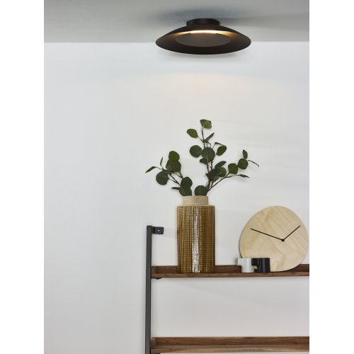 LUCIDE FOSKAL Ceiling Light LED 12W D34,5cm Black, stropní svítidlo - obrázek