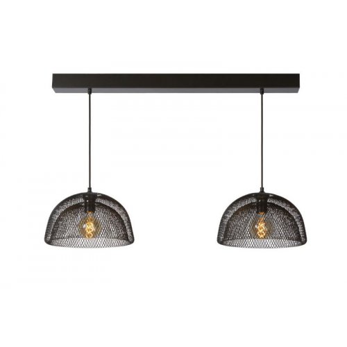 LUCIDE MESH Pendant 2x E27 L105cm Black, závěsné svítidlo, lustr - obrázek