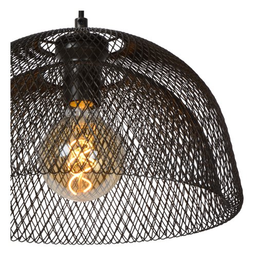 LUCIDE MESH Pendant 2x E27 L105cm Black, závěsné svítidlo, lustr - obrázek