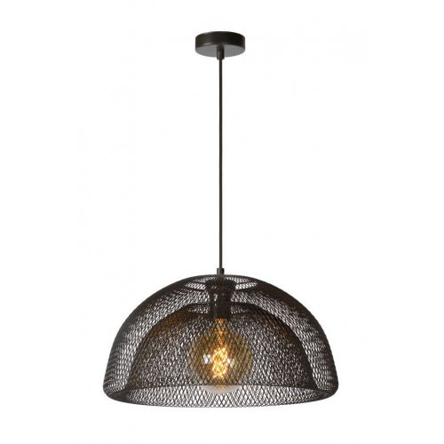 LUCIDE MESH Pendant E27 H25cm Black, závěsné svítidlo, lustr - obrázek