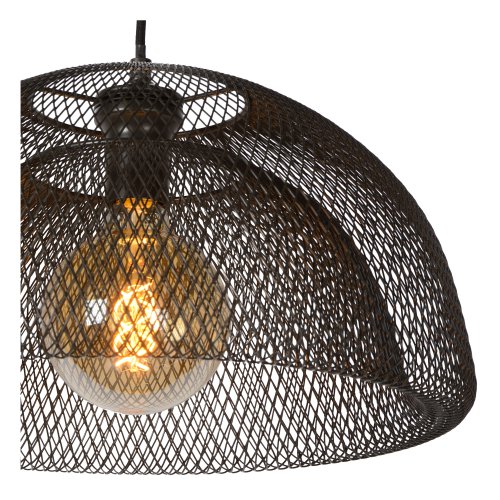 LUCIDE MESH Pendant E27 H25cm Black, závěsné svítidlo, lustr - obrázek