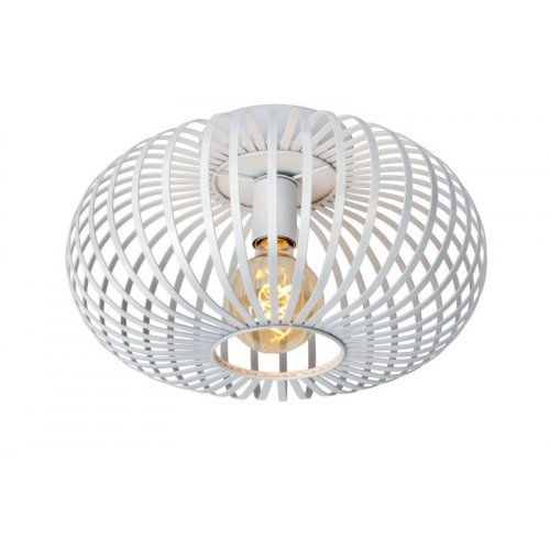 LUCIDE MANUELA Ceiling Light 1xE27 D40cm White, stropní svítidlo - obrázek