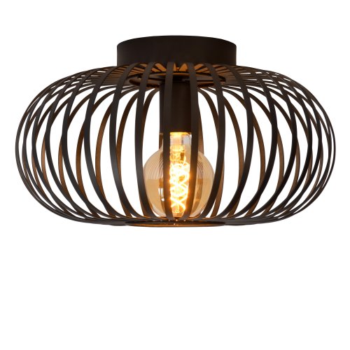 LUCIDE MANUELA Ceiling Light 1xE27 D40cm Black, stropní svítidlo - obrázek