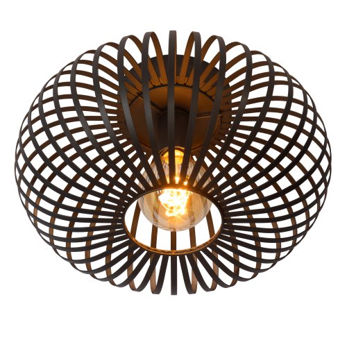 LUCIDE MANUELA Ceiling Light 1xE27 D40cm Black, stropní svítidlo - obrázek