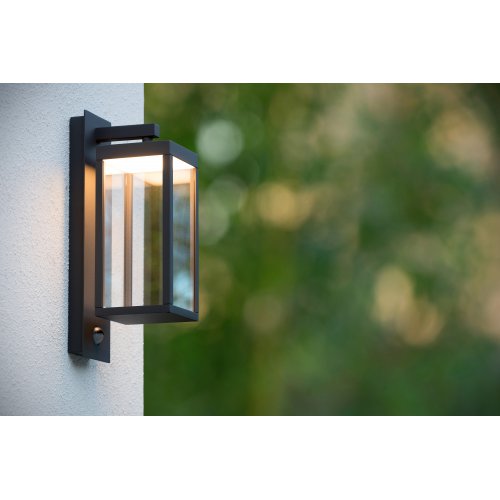 LUCIDE CLAIRETTE Wall Light LED 15W IP54 Black, venkovní nástěnné svítidlo - obrázek