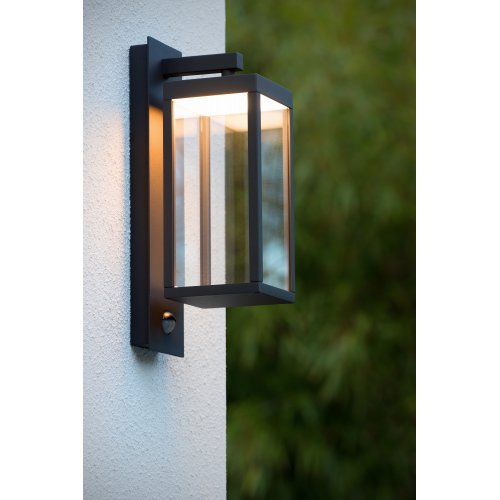 LUCIDE CLAIRETTE Wall Light LED 15W IP54 Black, venkovní nástěnné svítidlo - obrázek