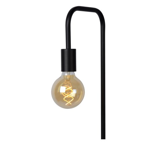 LUCIDE LORIN Floorlamp E27 14/28/160cm Zwart stojací lampa - obrázek