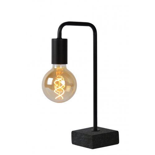 LUCIDE LORIN Table lamp E27 10/19.3/35cm Black stolní lampa - obrázek