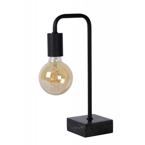 LUCIDE LORIN Table lamp E27 10/19.3/35cm Black stolní lampa - obrázek