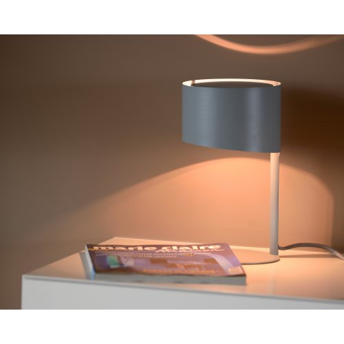 LUCIDE KNULLE Table Lamp E14 H28,5 D15 cm Grey stolní lampa - obrázek