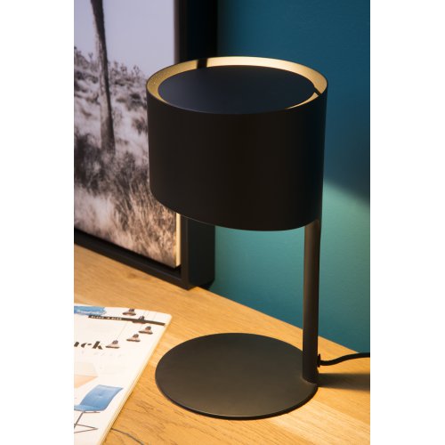 LUCIDE KNULLE Table Lamp E14 H28,5 D15 cm Black stolní lampa - obrázek