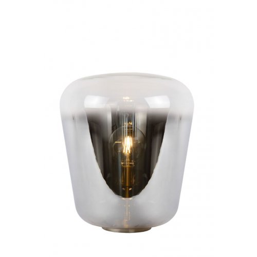 LUCIDE GLORIO Tabel lamp E 27 Ă45cm H53cm  Chrome + Smoke stolní lampa