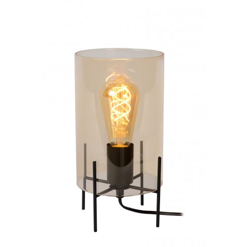 LUCIDE STEFFIE Table lamp E27/40W H27cm Amber, stolní lampa