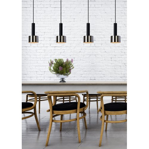 LUCIDE TEUN Pendant 4xE27/40W Black, závěsné svítidlo, lustr - obrázek