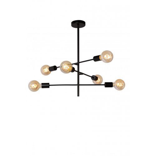 LUCIDE LESTER Ceiling light 59/59/85cm E27/60W Black, stropní svítidlo - obrázek