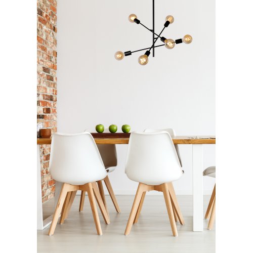 LUCIDE LESTER Ceiling light 59/59/85cm E27/60W Black, stropní svítidlo - obrázek