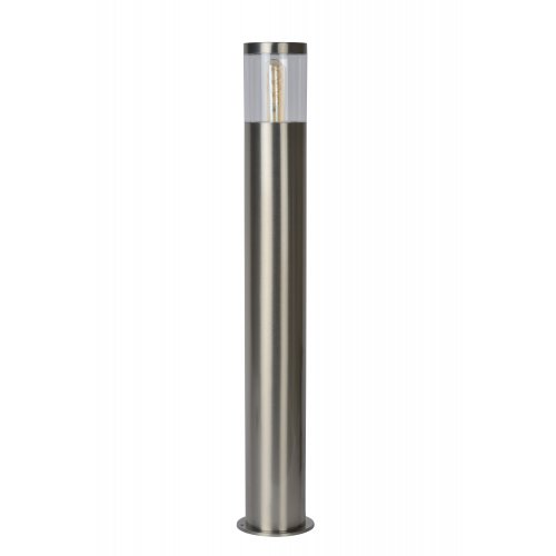 LUCIDE FEDOR Bollard Light E27/40W H79.5cm Satin Chrome, venkovní svítidlo - obrázek