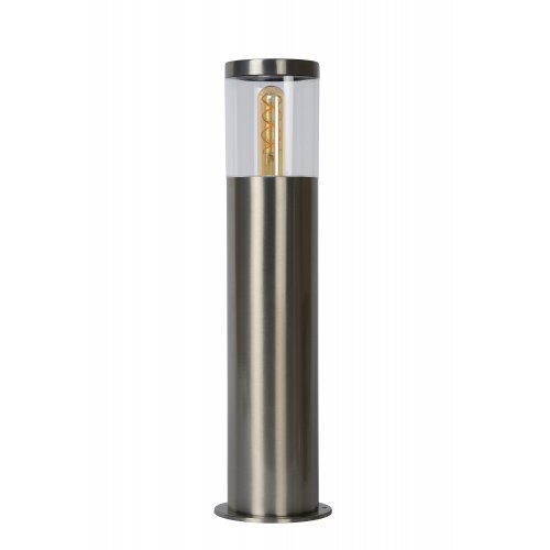 LUCIDE FEDOR Bollard Light E27/40W H49.5cm Satin Chrome, venkovní svítidlo - obrázek