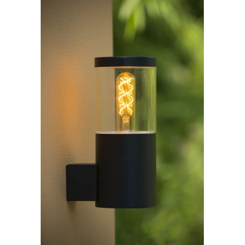 LUCIDE FEDOR Wall Light E27/40W H23cm Black, venkovní svítidlo - obrázek