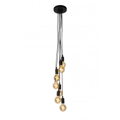 LUCIDE FIX MULTIPLE Pendant 7xE27/60W Black závěsné svítidlo, lustr